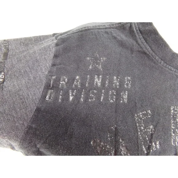 Mens American fighter by Buckle training division black and gray t shirt Size S - Picture 4 of 9